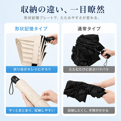 TataRaku™ 5秒でたためる形状記憶日傘