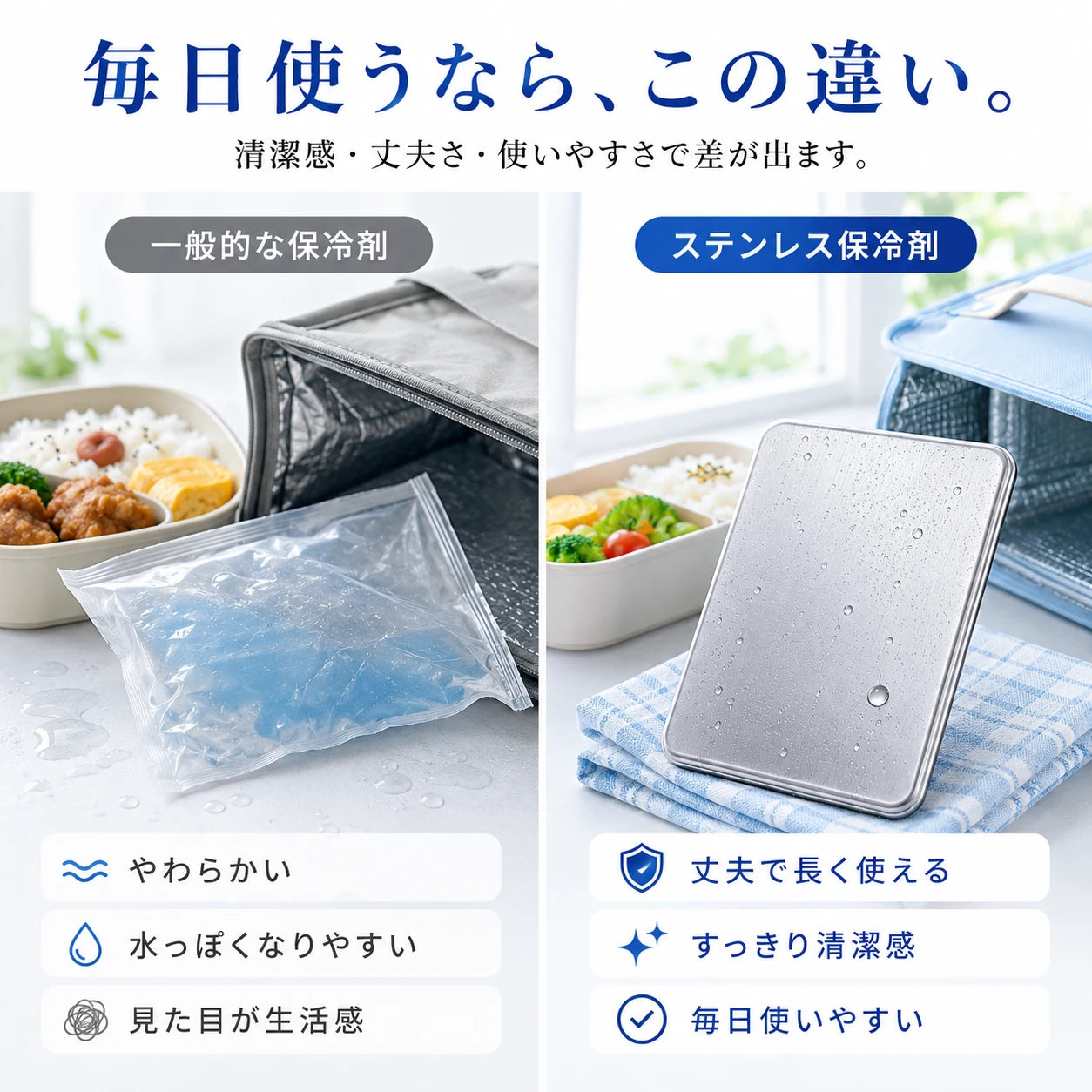 夏のお弁当を、暑さから守る