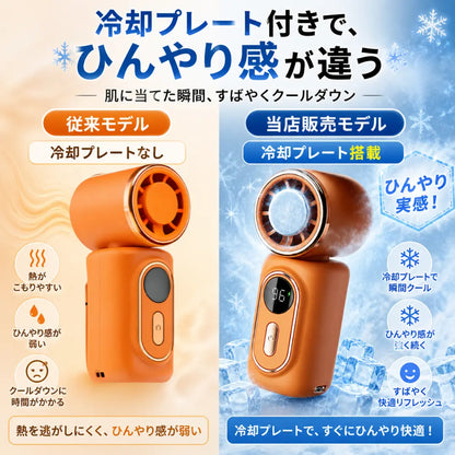 どこにでも挟める、ひんやり冷風クリップファン